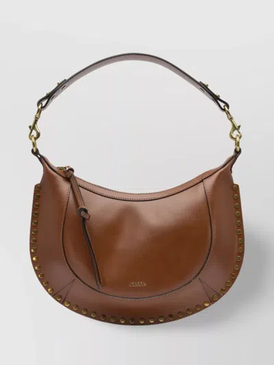Isabel Marant "adjustable Strap" Shoulder Bag With Smooth Finish In Brown