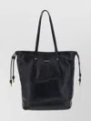Isabel Marant Adjustable Strap Shoulder Bag With Top Handles In Black