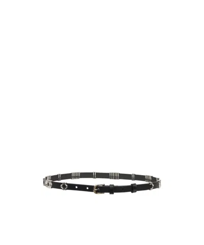 Isabel Marant Odena Leather Belt In Black