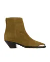 Isabel Marant Stivaletti Adnae In Pelle Scamosciata Beige Donna In Brown