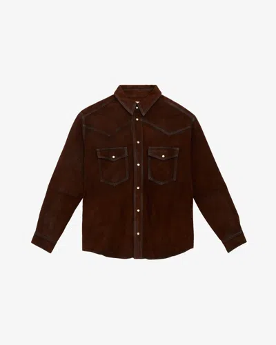 Isabel Marant Adrian Shirt In Brown