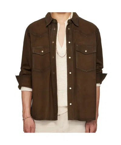 Isabel Marant Adrian Shirt In Brown