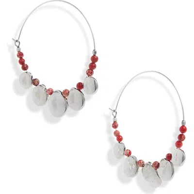 Isabel Marant Adriel Large Hoop Earrings In Metallic