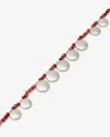 Isabel Marant Adriel Necklace In Rio Red-silver