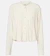 Isabel Marant Adzara Pleated Blouse In Beige