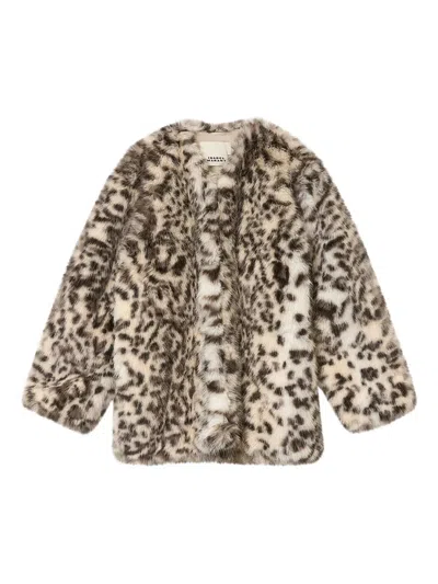 ISABEL MARANT AGLAE ANIMAL-PRINT COAT