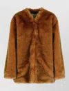 Isabel Marant Aglae Long Sleeve Faux Fur Coat In Brown