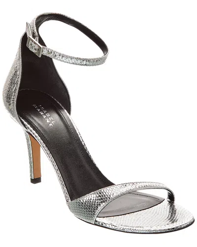 Isabel Marant Eonie 80mm Leather Sandals In Silver