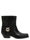 Isabel Marant Akson Gaucho Ankle Boots In Black