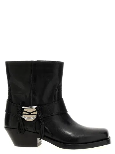 Isabel Marant 'akson Gaucho' Ankle Boots In Black