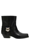 Isabel Marant Akson Gaucho Ankle Boots In Black