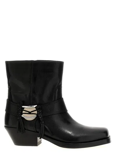 Isabel Marant 'akson Gaucho' Ankle Boots In Black