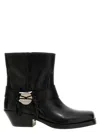 Isabel Marant Akson Embellished Tasseled Leather Ankle Boots In Black