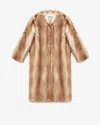 Isabel Marant Alberta Faux Fur Coat In Natural