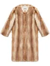 Isabel Marant Alberta Faux Fur Coat In Brown