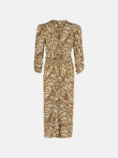 Isabel Marant 'albini' Beige Silk Dress