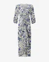 Isabel Marant Albini Floral Silk-blend Midi Dress In Multi