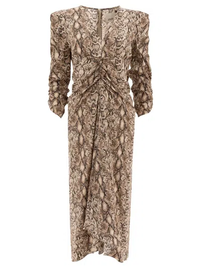 Isabel Marant "albini" Dress In Brown