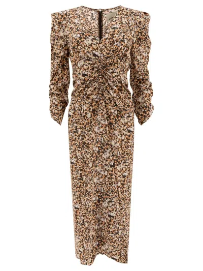 Isabel Marant "albini" Dress In Brown