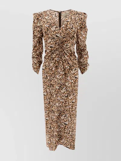 Isabel Marant "albini" Dress V-neckline Long Sleeves