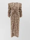 Isabel Marant Albini Python Print Silk Midi Dress