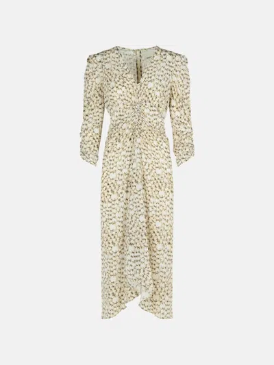 Isabel Marant 'albini' 'ecru' Silk Dress