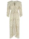 Isabel Marant 'albini' 'ecru' Silk Dress