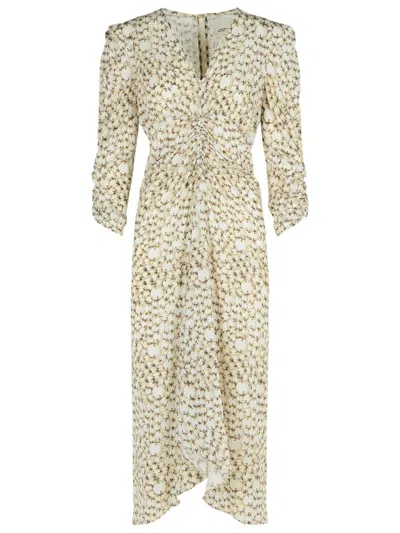 Isabel Marant 'albini' 'ecru' Silk Dress