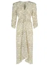 Isabel Marant 'albini' 'ecru' Silk Dress