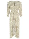 Isabel Marant 'albini' 'ecru' Silk Dress
