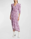 Isabel Marant Albini Midi Dress In Mauve