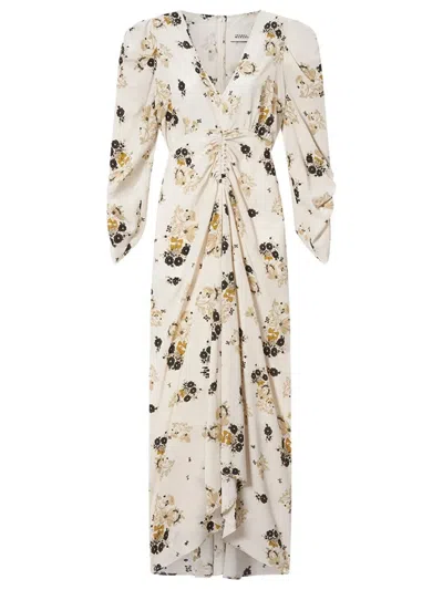 Isabel Marant Albini Printed Silk Midi Dress In Multi