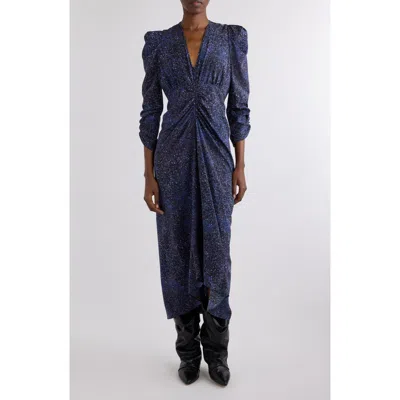ISABEL MARANT ISABEL MARANT ALBINI STRETCH SILK MIDI DRESS