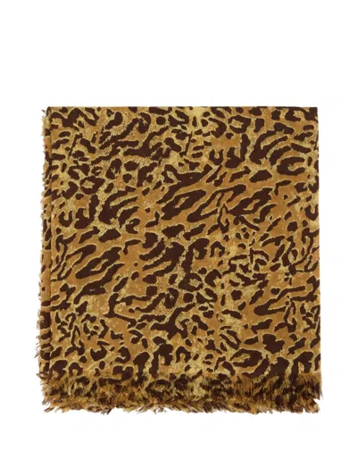 Isabel Marant Alecia Leopard-print Scarf In Multi