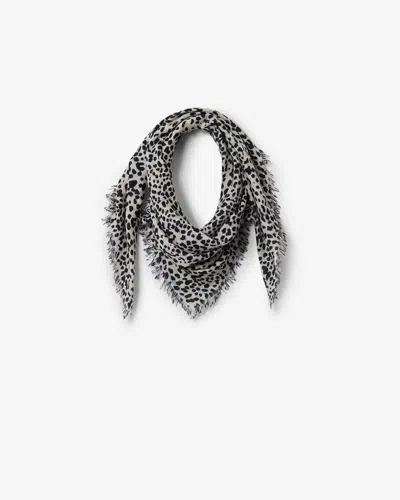Isabel Marant Alecia Scarf In Beige And Black