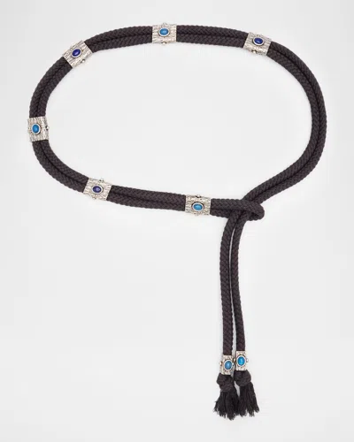Isabel Marant Aleea Cord Belt In Black