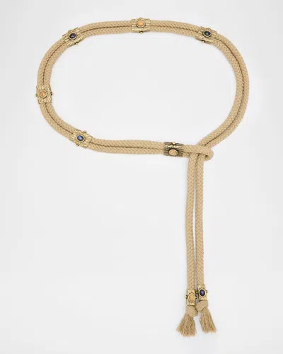 Isabel Marant Aleea Cord Belt In Gold