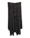 Isabel Marant Alena Printed Midi Skirt In Black Polyester In Black