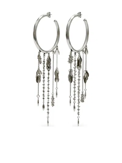 Isabel Marant Alex Brass Earrings In Silver