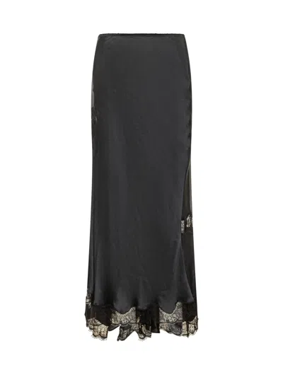 Isabel Marant Alexandra-gd Mini Skirt In Black