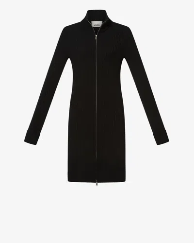 Isabel Marant Alexane Wool Dress In Black