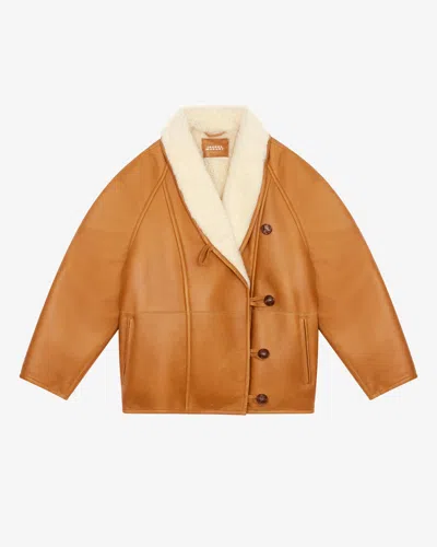 Isabel Marant Alinae Coat In Natural