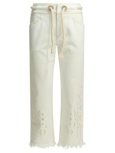 Isabel Marant Alison Jeans White