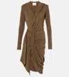 ISABEL MARANT ALIXA GATHERED JERSEY MINIDRESS