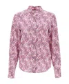 Isabel Marant Ilda Printed Silk-blend Blouse In Pink