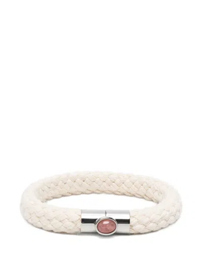 Isabel Marant Alma Braided Bracelet In White