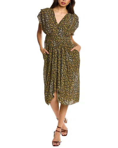 Isabel Marant Almeya Midi Dress In Brown