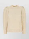 Isabel Marant Alpaca Blend Emma Sweater With Puff Sleeves In Neutral