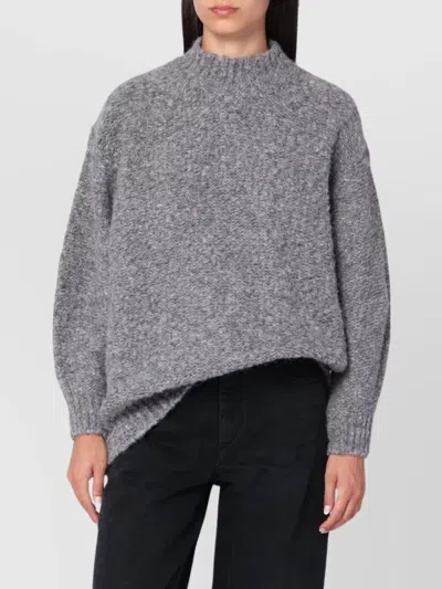 ISABEL MARANT ALPACA BLEND SWEATER ASYMMETRIC HEM