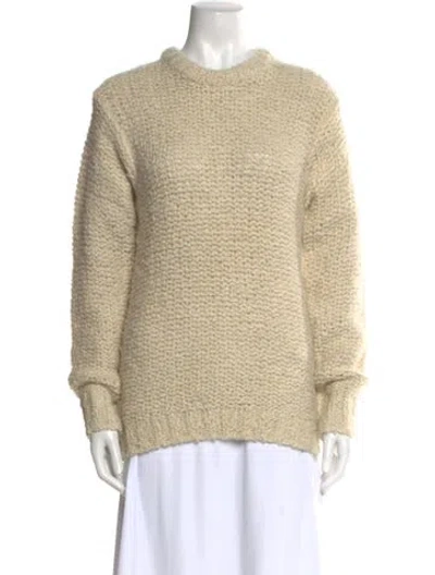 Pre-owned Isabel Marant Alpaca Crew Neck Sweater In Neutral